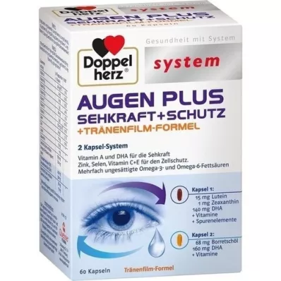 DOPPELHERZ Système Augen plus Sehkraft+Schutz, 60 capsules