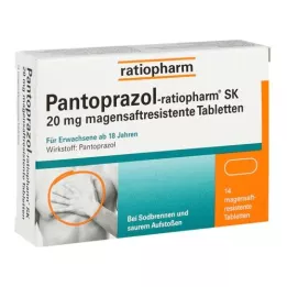PANTOPRAZOL-ratiopharm SK 20 mg comprimés gastro-résistants, 14 comprimés