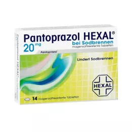 PANTOPRAZOL HEXAL b.Brûlures destomac, 14 comprimés