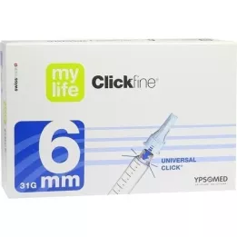 MYLIFE Aiguilles Clickfine 6 mm 31 G, 100 pces