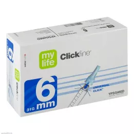 MYLIFE Aiguilles Clickfine 6 mm 31 G, 100 pces