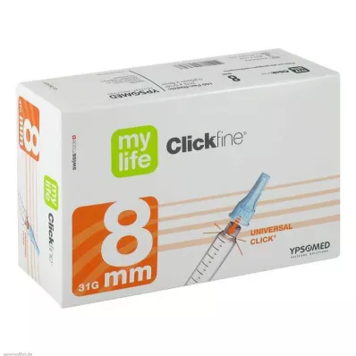 MYLIFE Aiguilles Clickfine 8 mm, 100 pces