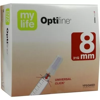 MYLIFE Aiguilles Optifine Pen 8 mm, 100 pces