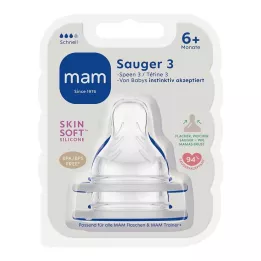 MAM Tétine taille 3 6+ mois silicone, 2 pces