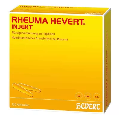 RHEUMA HEVERT ampoules injectables, 100X2 ml RHEUMA HEVERT ampoules injectables, 100X2 ml