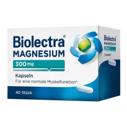 BIOLECTRA Gélules de magnésium 300 mg, 40 gélules