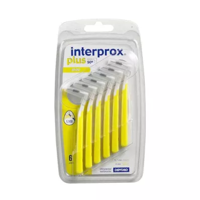 INTERPROX plus mini brosse interdentaire jaune, 6 pces