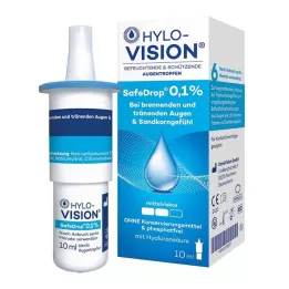 HYLO-VISION Gouttes oculaires SafeDrop 0,1%, 10 ml