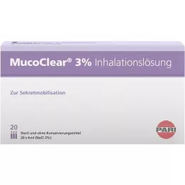 MUCOCLEAR Solution pour inhalation de NaCl à 3%, 20X4 ml