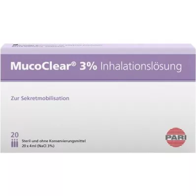 MUCOCLEAR Solution pour inhalation de NaCl à 3%, 20X4 ml