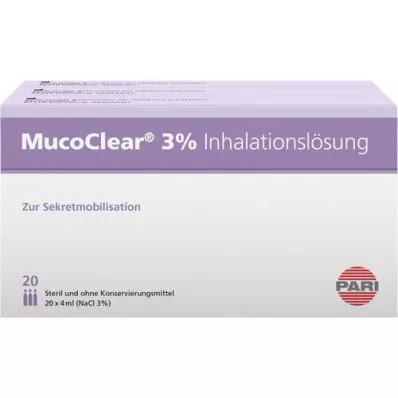 MUCOCLEAR Solution pour inhalation de NaCl à 3%, 60X4 ml