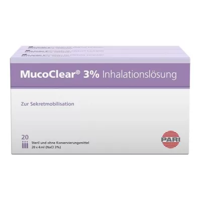 MUCOCLEAR Solution pour inhalation de NaCl à 3%, 60X4 ml