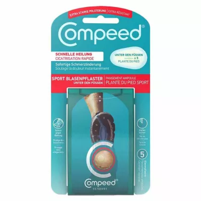COMPEED Pansement pour ampoules sous les pieds, 5 pces COMPEED Pansement pour ampoules sous les pieds, 5 pces