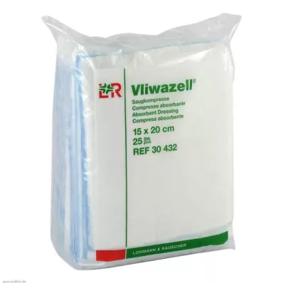 Vliwazell compresse 15x20cm non stérile, 25 pièces Vliwazell compresse 15x20cm non stérile, 25 pièces