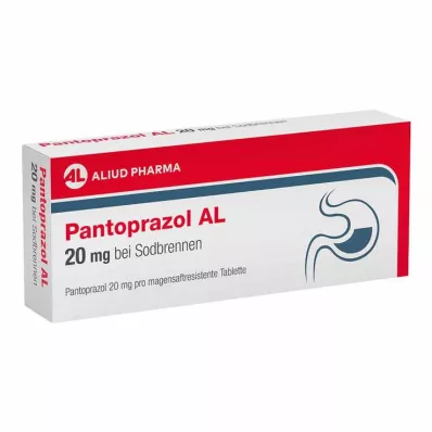 PANTOPRAZOL AL 20 mg pour les brûlures destomac, 7 comprimés