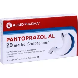 PANTOPRAZOL AL 20 mg pour les brûlures destomac, 14 comprimés