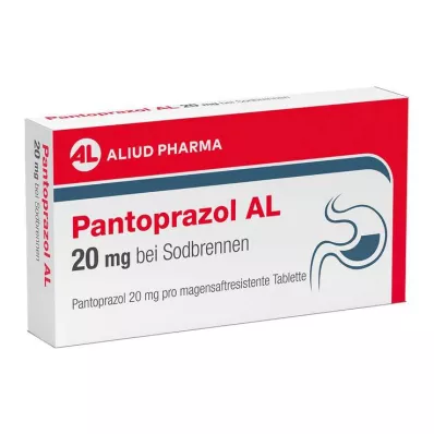 PANTOPRAZOL AL 20 mg pour les brûlures destomac, 14 comprimés