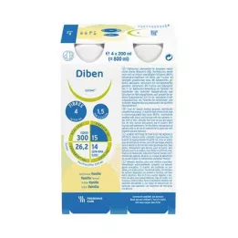 DIBEN DRINK Vanille 1.5 kcal/ml, 4X200 ml