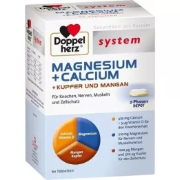 DOPPELHERZ Magnésium+Calcium+Cuivre+Manganèse syst. tab. 60 pcs