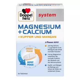 DOPPELHERZ Magnésium+Calcium+Cuivre+Manganèse syst. tab. 60 pcs