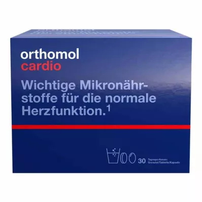 ORTHOMOL Pack combiné granulés/capsules/tablettes Cardio, 1 pc