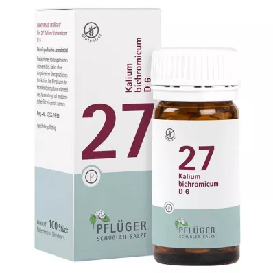 Biochimie Pflueger 27 Kalium bichromicum D 6 comprimés, 100 pc
