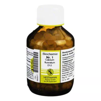 BIOCHEMIE 1 Comprimés de Calcium Fluoratum D 12, 400 pcs