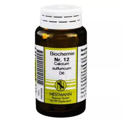 BIOCHEMIE 12 Calcium sulfuricum D 6 comprimés, 100 pc
