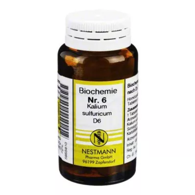 BIOCHEMIE 6 Kalium sulfuricum D 6 comprimés, 100 pc BIOCHEMIE 6 Kalium sulfuricum D 6 comprimés, 100 pc