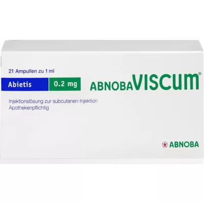 ABNOBAVISCUM Abietis 0,2 mg ampoules, 21 pcs