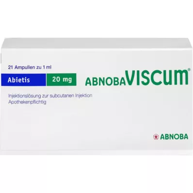 ABNOBAVISCUM Abietis 20 mg ampoules, 21 pces