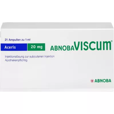 ABNOBAVISCUM Aceris 20 mg ampoules, 21 pièces