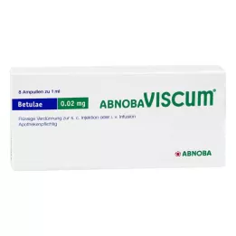 ABNOBAVISCUM Ampoules de Betulae 0,02 mg, 8 pièces