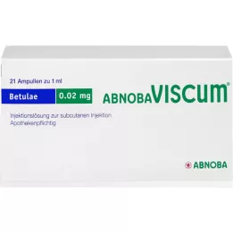 ABNOBAVISCUM Ampoules de Betulae 0,02 mg, 21 pièces