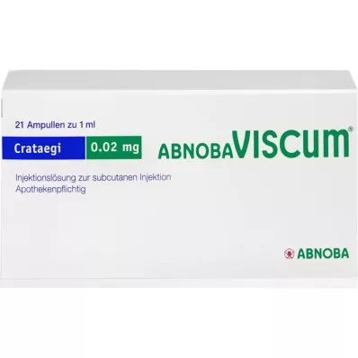 ABNOBAVISCUM Crataegi 0,02 mg ampoules, 21 pièces