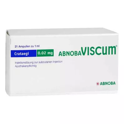 Abnobaviscum Crataegi 0,02 mg ampoules (21 pièces)
