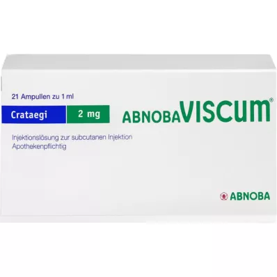 ABNOBAVISCUM Crataegi 2 mg ampoules, 21 pièces