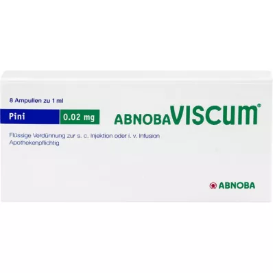 ABNOBAVISCUM Pini 0,02 mg ampoules, 8 pcs