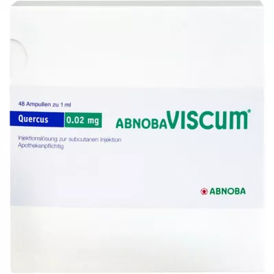 ABNOBAVISCUM Ampoules de Quercus 0,02 mg, 48 pièces