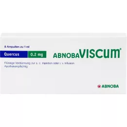 ABNOBAVISCUM Ampoules de Quercus 0,2 mg, 8 pièces