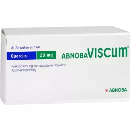 ABNOBAVISCUM Quercus 20 mg ampoules, 21 pièces