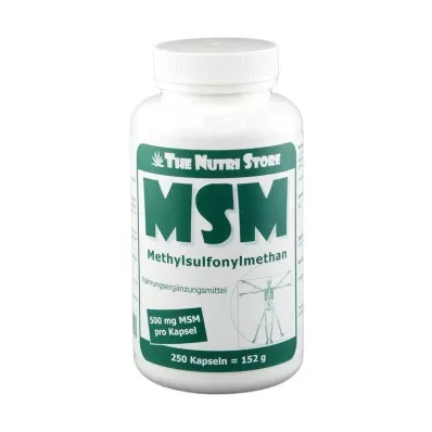MSM Gélules de 500 mg de méthylsulfonylméthane, 250 gélules MSM Gélules de 500 mg de méthylsulfonylméthane, 250 gélules