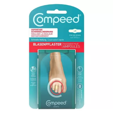 COMPEED Pansement pour ampoules aux orteils, 8 pces