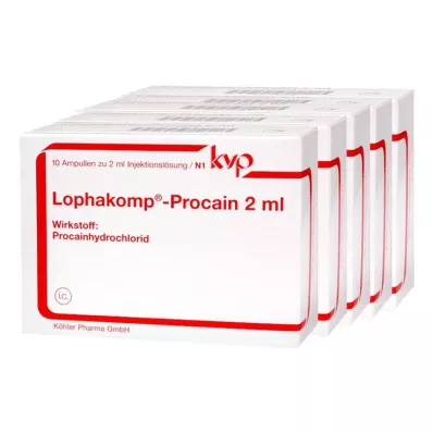LOPHAKOMP Solution injectable de procaïne 2 ml, 50X2 ml