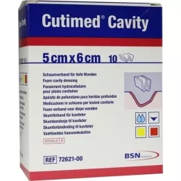 CUTIMED Pansement mousse Cavity 5x6 cm non adhésif, 10 pces