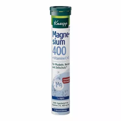 KNEIPP Magnésium 400+C+E comprimés effervescents, 15 pc