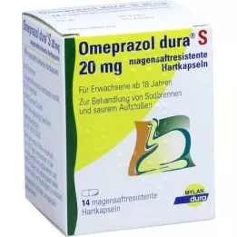 OMEPRAZOL dura S 20 mg gélules gastro-résistantes, 14 gélules