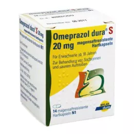 OMEPRAZOL dura S 20 mg gélules gastro-résistantes, 14 gélules