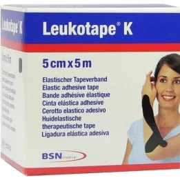 LEUKOTAPE K 5 cm noir, 1 pc