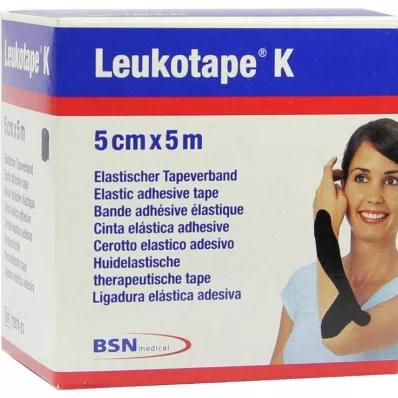 Leukotape K 5cm noir, 1 pièce